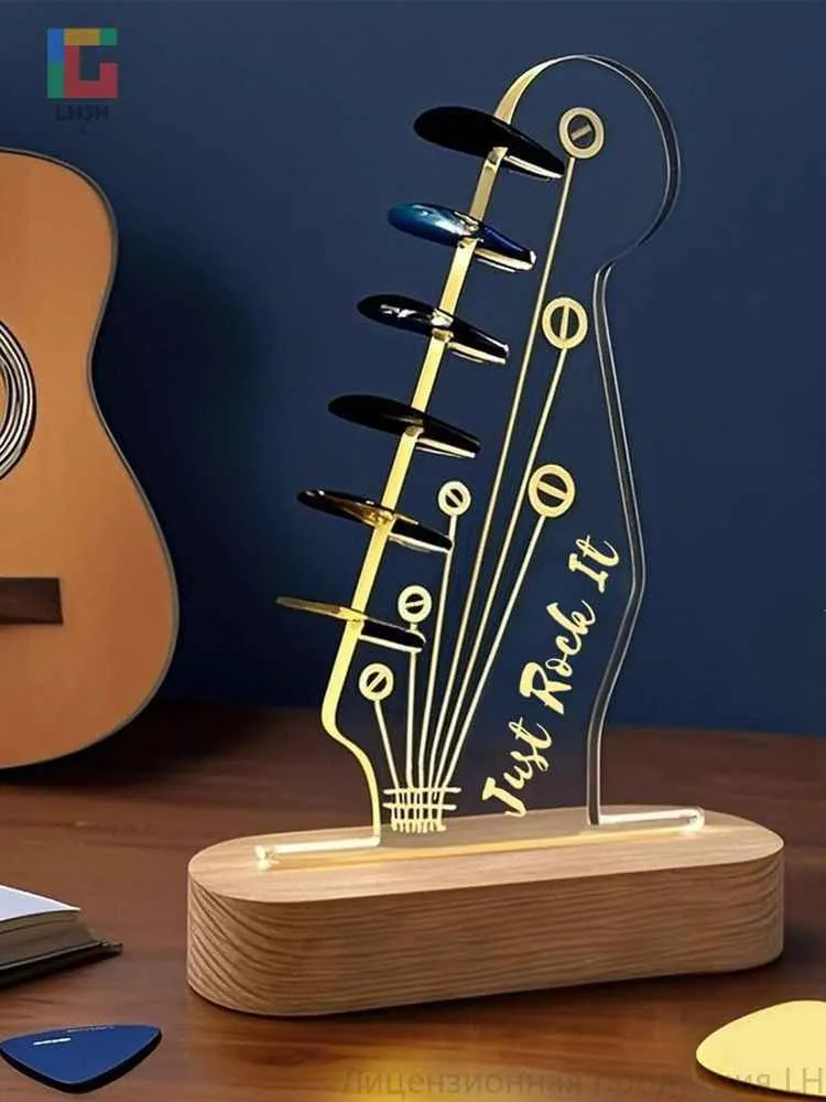 Держатель для медиатора на гитару с подсветкой